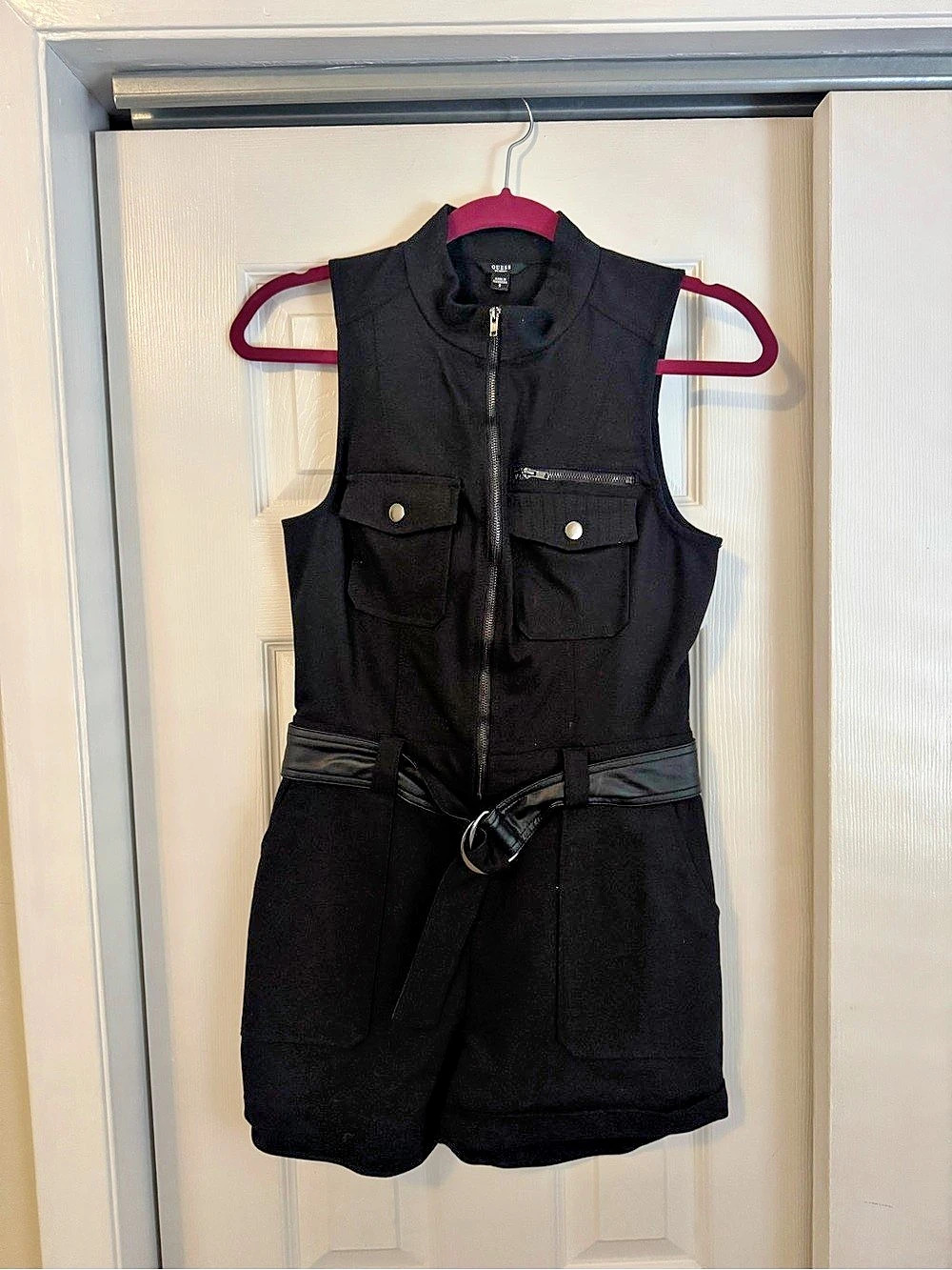 GUESS Black Romper Size Small Like New